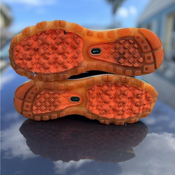 Nike Air Max Mens Miami Dolphins Aqua Orange Vintage Size 7.5 - Picture 15 of 16